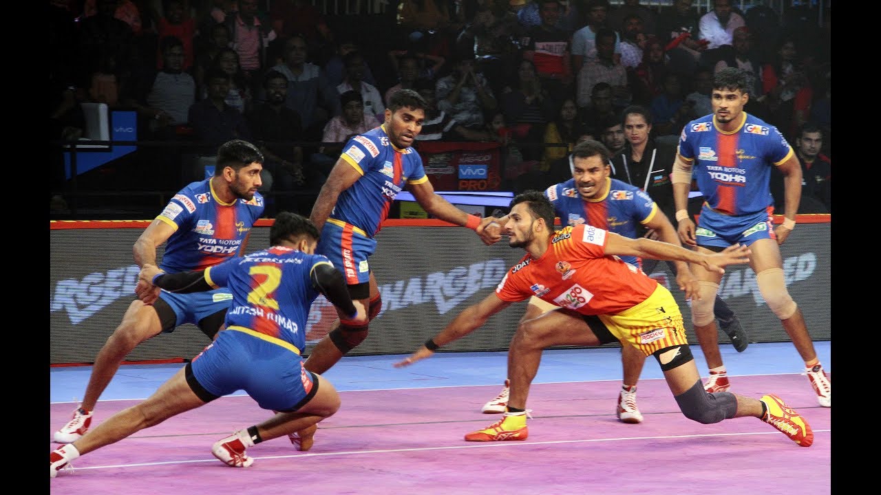 Pro Kabaddi Highlights: UP Yoddha vs Gujarat Fortune Gaints - YouTube