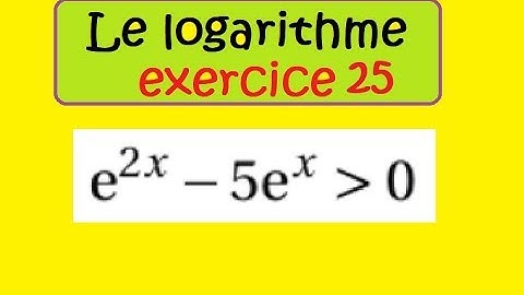 Terminale-logarithme népérien inéquation exp(2x)- ex25