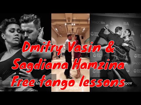 Dmitry Vasin & Sagdiana Hamzina, free tango lessons #freetango #tango #lesson