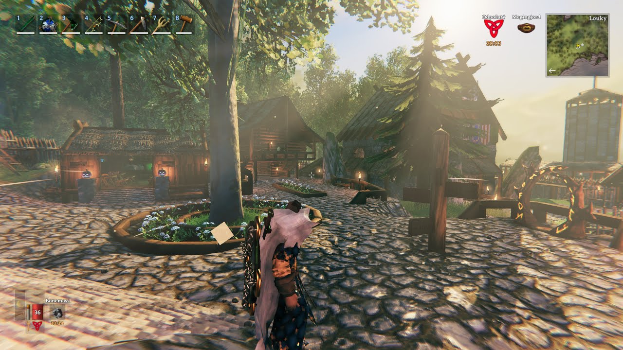 Valheim - My Village, Harbor, Pool, Castle and Cottage