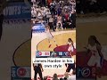 James Harden in his own style. NBA playoffs