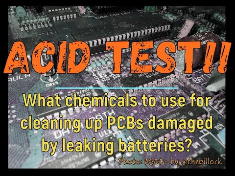 Acid Test!! Chemicals for cleaning up after leaking alkaline batteries