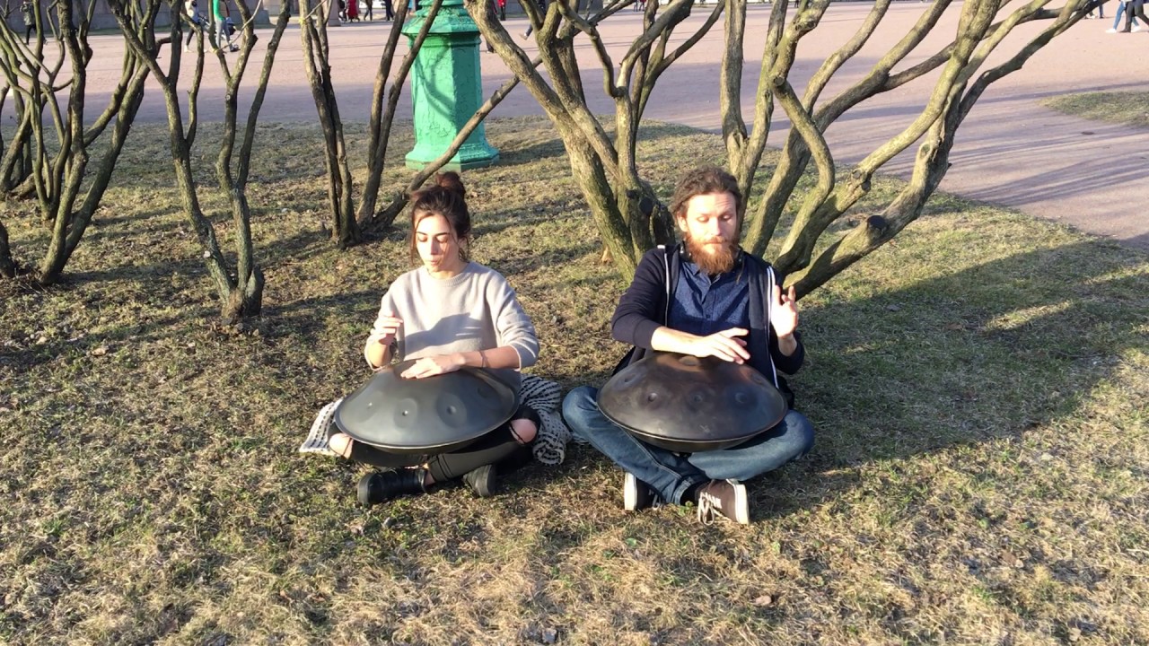 Pasha Aeon feat. Nastya - Handpan Groove, Celtic Minor, HD 2017