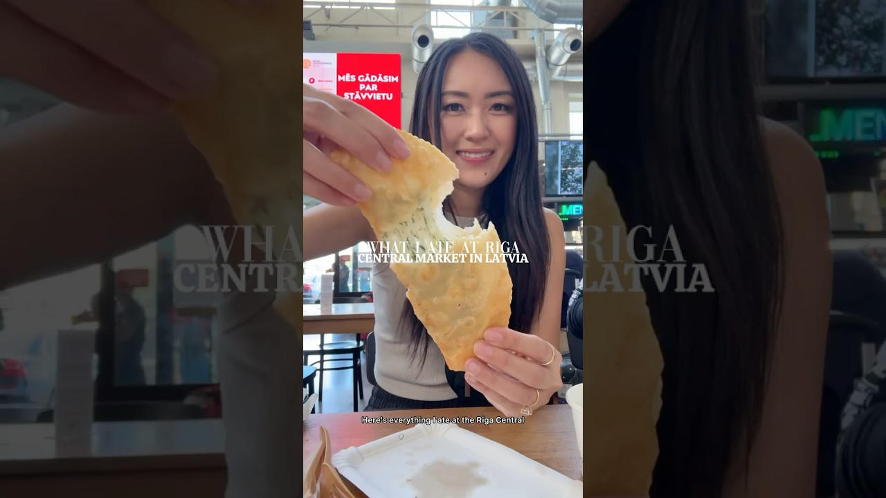 Что я ел на Рижском центральном рынке в Латвии