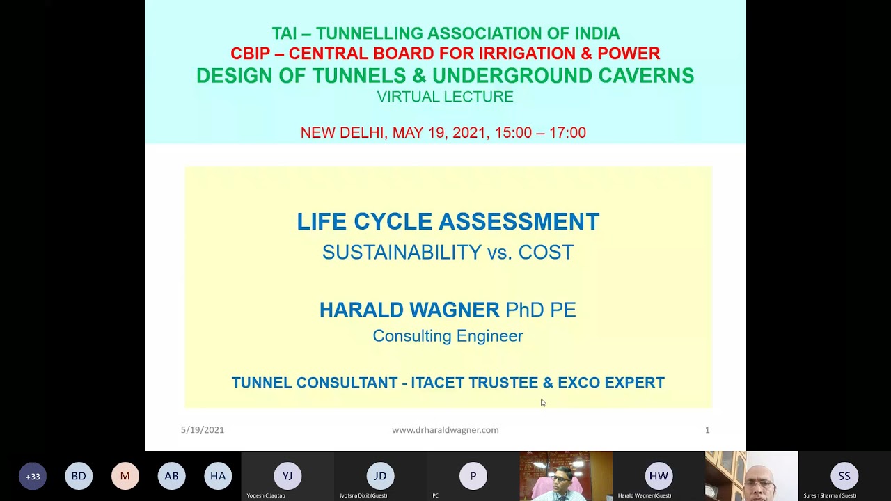 Virtual Training Session on Life Cycle Assessment 