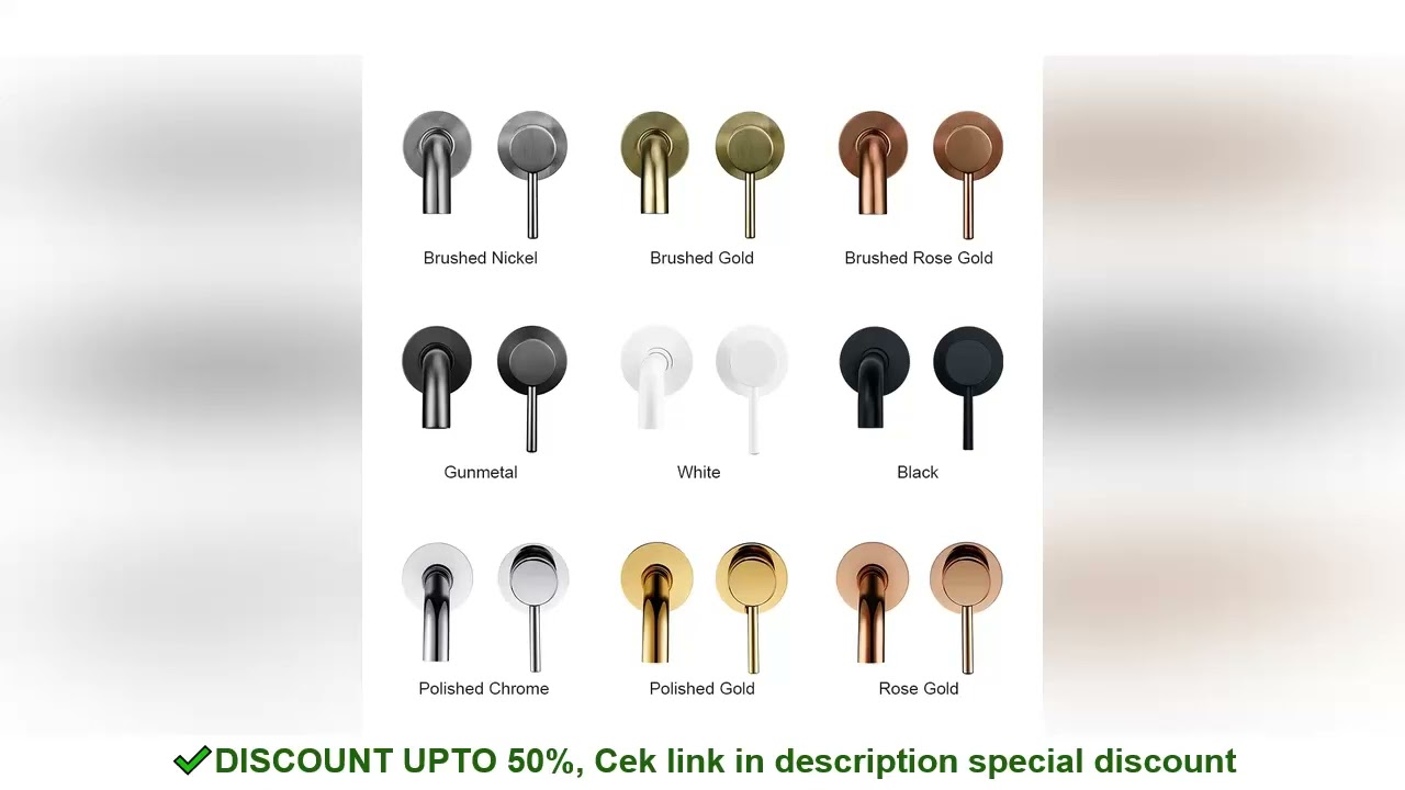 Bagnolux Black Chrome Rose Gold Brushed Polished Brass Single Handle Hot Cold Water Wall Mounted Emb