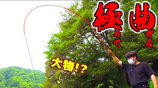 竿を限界まで曲げる強烈な引きの〇〇を釣り上げた！！