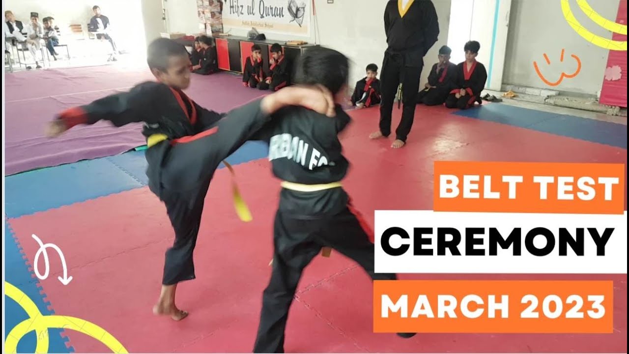 Belt Test Ceremony March 2023 Bredan Fou Martial Arts belt Test by Asif Cheema YouTube