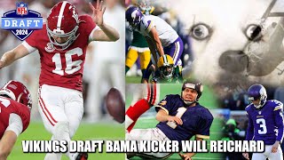 Minnesota Vikings Draft Alabama Kicker Will Reichard in the 6th Round, Pick #203