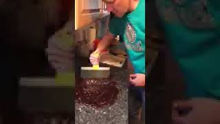 Ben Making Fudge With Kim