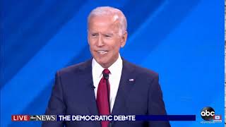 Joe Biden Nearly Spits His Teeth Out At Democratic Presidential Debate LOL