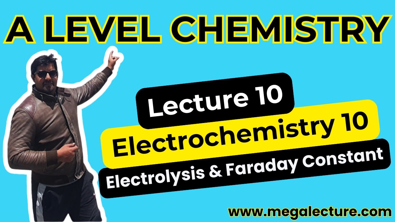A Level | Electrochemistry 10 | Past Paper Questions Solved | WhatsApp 0323 509 4443