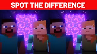 MINECRAFT Nether Update 🔎 SPOT THE DIFFERENCE 🔎  Brain Games | movie puzzle | 100% FAIL |