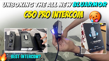 UNBOXING BLUARMOR  C50 PRO 😍 | BEST INTERCOM 🤔 | TELUGU MOTOVLOGGER
