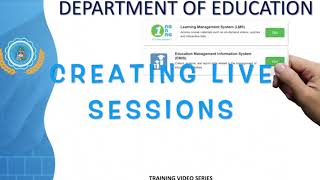 Creating Live Sessions