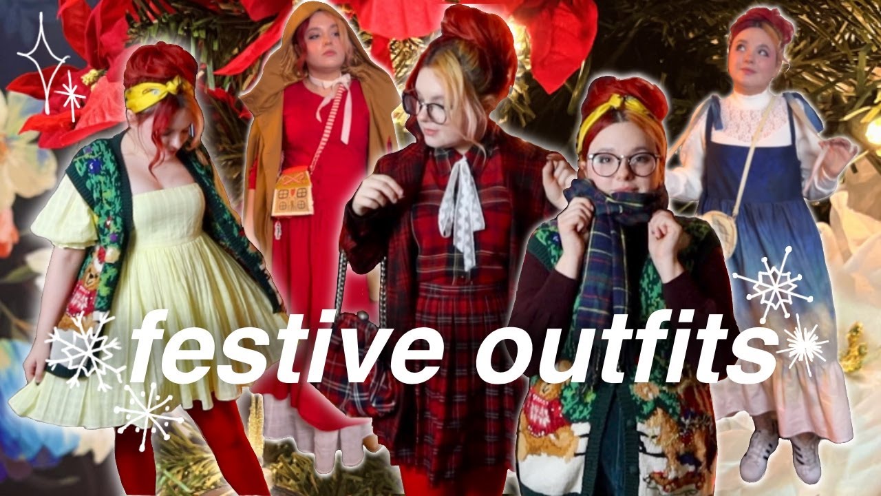 styling fun winter outfits for the holidays 🎄 YouTube