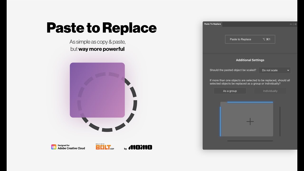 Adobe Illustrator - Paste to Replace plugin showcase - YouTube