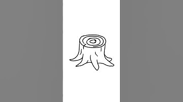 #easydrawing #doodle #shorts Draw a simple Tree Stump