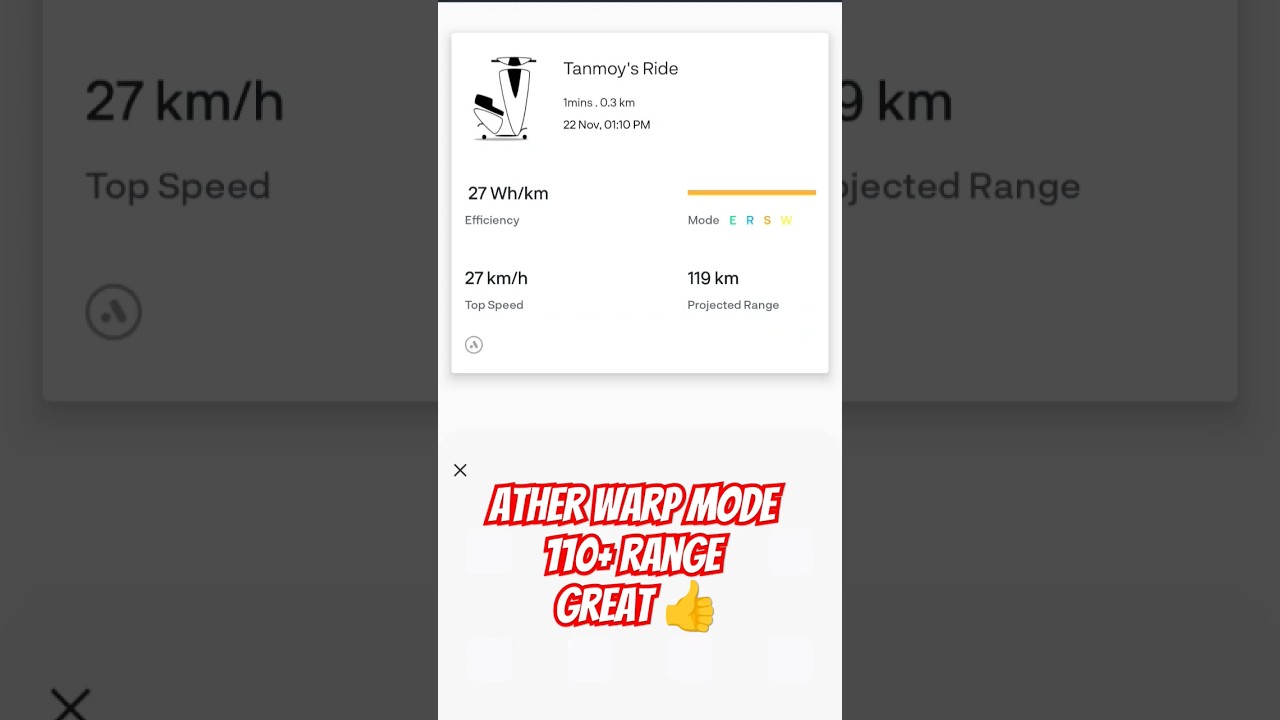 ATHER 450x Warp Mode 110+ Range 