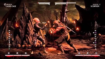 Cassie Cage vs Scorpion - Punishing Special Moves