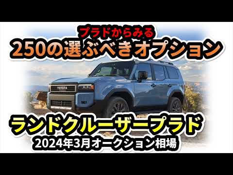 【250の高リセール仕様は？】プラドの相場からみる～プラド2024年3月オークション相場