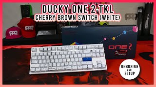 ADVANTI UNBOX ME: Ducky One 2 TKL RGB Cherry Brown Switch (White)  | Unboxing & Set up
