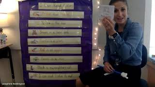 I Can Read Colors sentence strips lesson