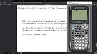Using a Scientific Calculator to Find Sine and Cosine Values screenshot 2