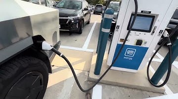 Charging my Tesla Cybertruck at EVgo using EVbase CCS1 Adapter - AMAZING!! @tesla @evbase-official 