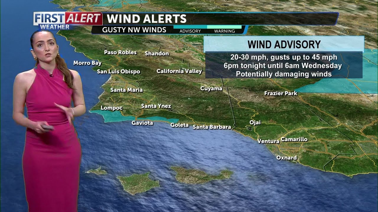 Windy and foggy conditions, along with cooler temperatures ahead - YouTube