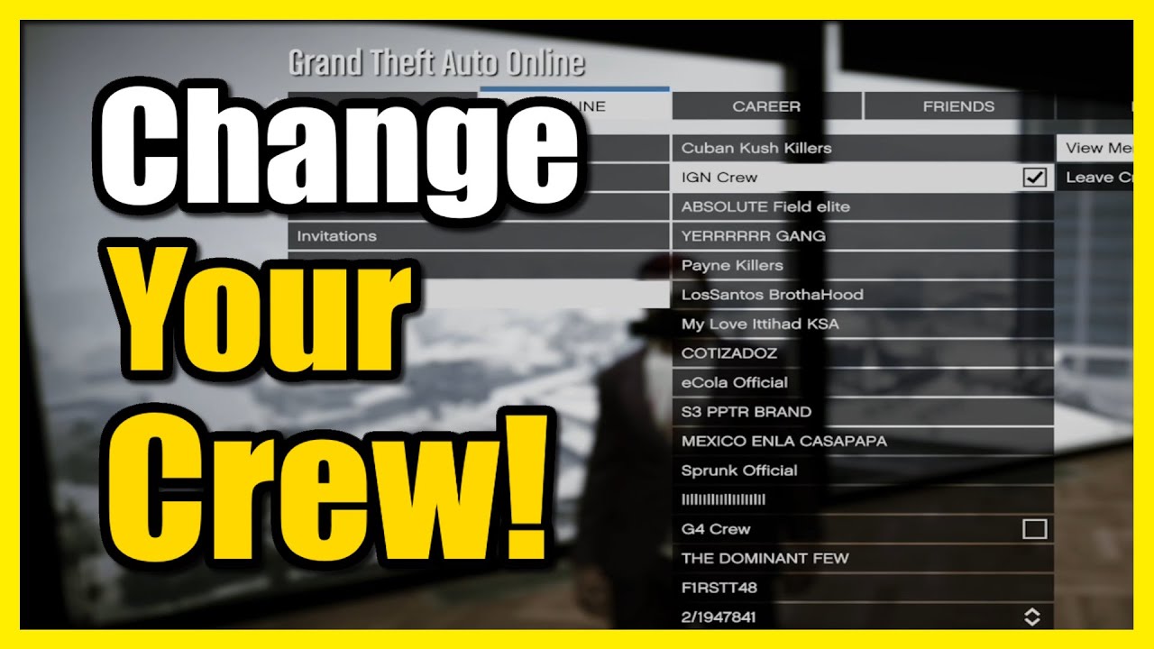 How To Accept A Crew Invite On Gta 5