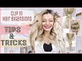 HAIR EXTENSIONS HACKS 🌸 clip in hair extensions TIPS AND TRICKS