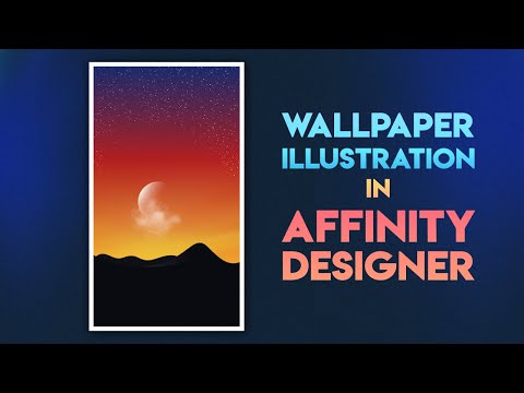 Landscape Wallpaper Illustration in Affinity Designer