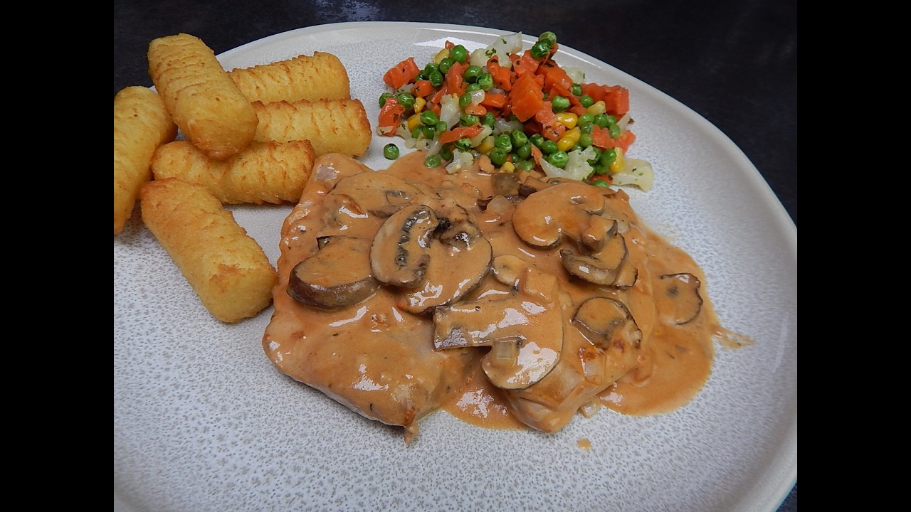 Das perfekte Jägerschnitzel aus dem Backofen
