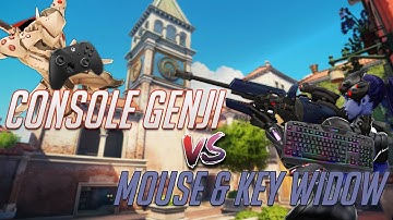 CONSOLE GENJI BEATS MOUSE AND KEYBOARD PLAYER (Beating a PC Player on Console Overwatch!)