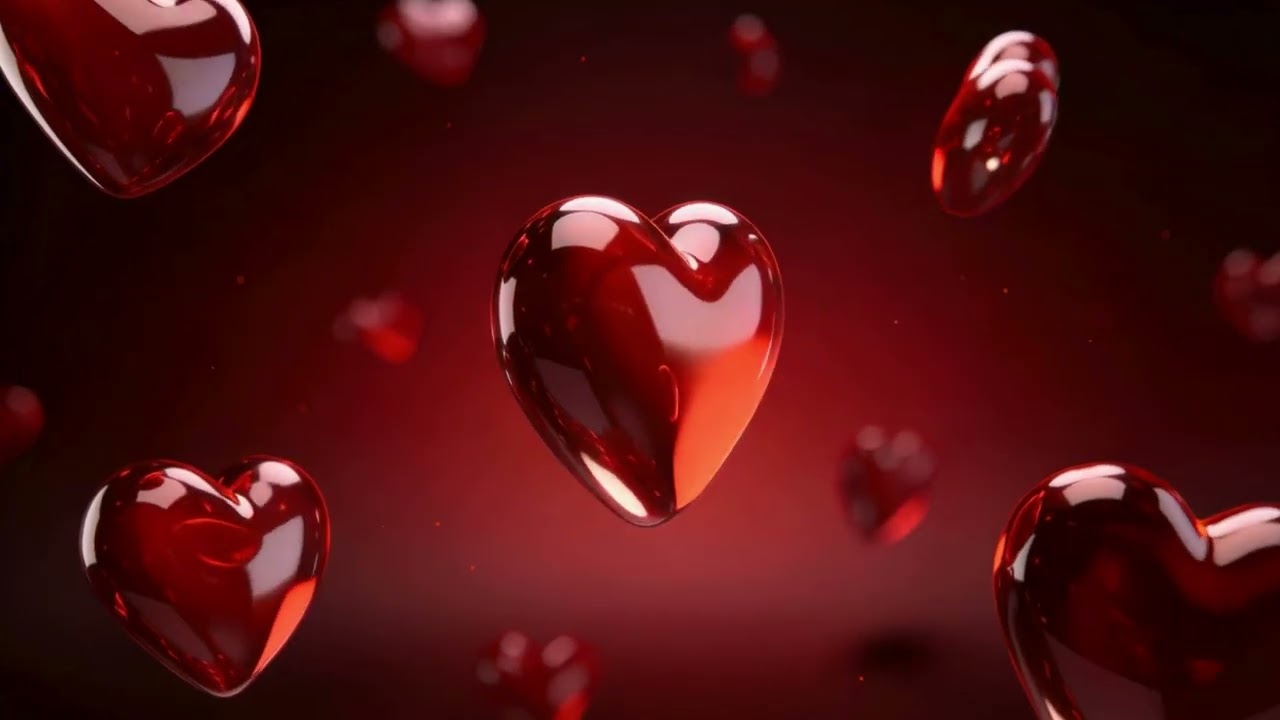 ❤️  Heart Herz hintergrund background Valentinstag Hochzeit 4k Musik screensaver  copyright free ❤️