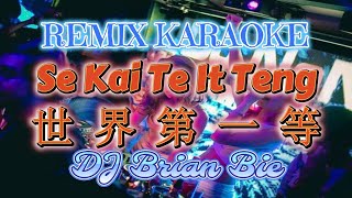Remix Karaoke FEMALE || Se Kai Te It Teng-世界第一等 || No Vocal 伴奏版 || By Dj Brian Bie