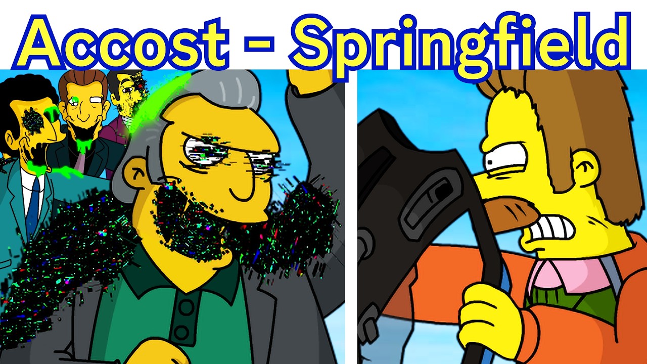 FNF Highest Quality Pibby Simpsons Song is Out!!! ACCOST [Anarchy at Springfield] + Cutscenes