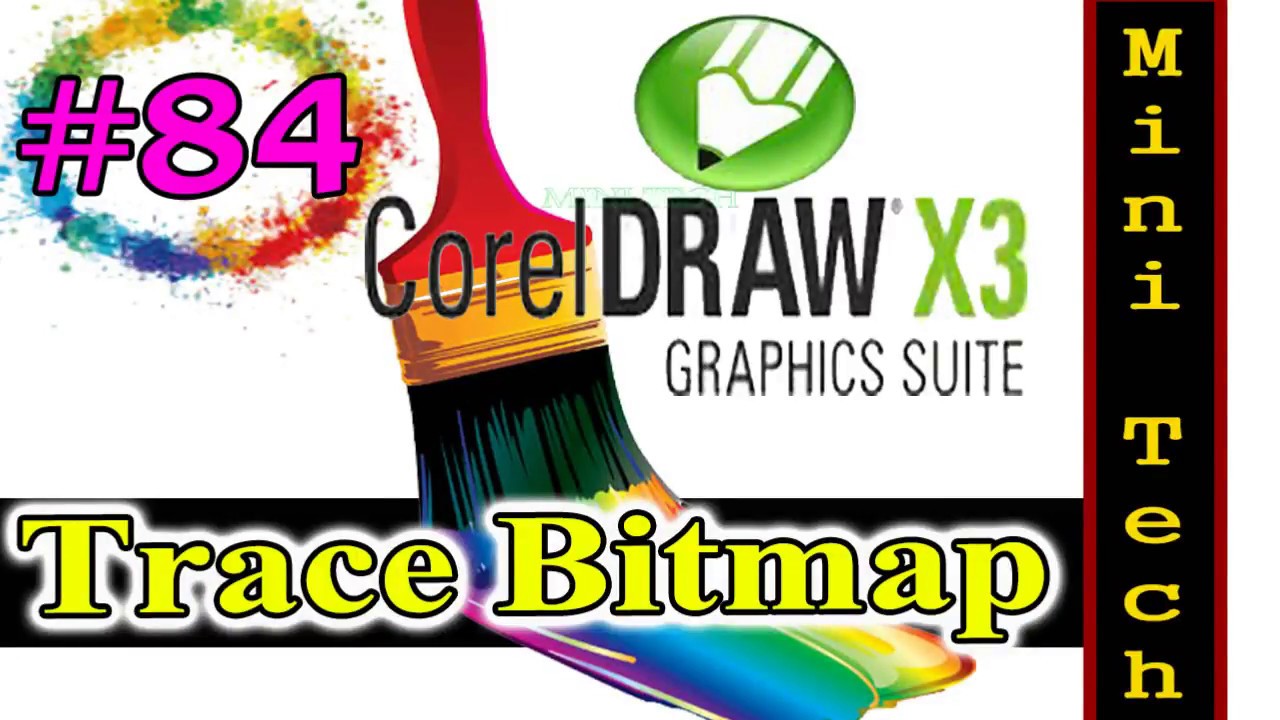 CorelDRAW TUTORIAL  : The Basics for Beginners / TRACE BITMAP / CLASS 84 / TAMIL / HD