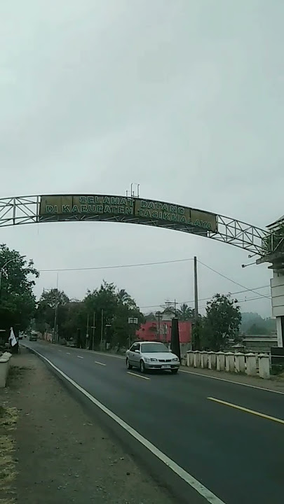 Gerbang selamat datang di kab. Tasikmalaya #suasanadesa #mudik #viral