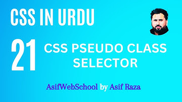 21 CSS Pseudo Class Selector | CSS in Urdu/Hindi for Beginners
