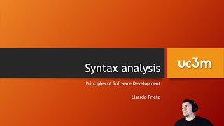UC3M - PSD - Syntax analysis