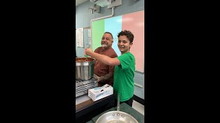 Chef Zinna cooking for his Nephew Masons Class!