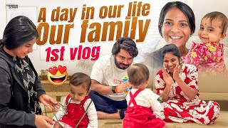 A Day In Our Life With Eshanvi😍| Our Family 1st Vlog🫶❤️| Sirichalla | Sirichallaofficial