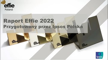 Video-prezentacja raportu "Co wiemy o zwycięzcach Effie 2022?" wykonanego przez Ipsos Polska