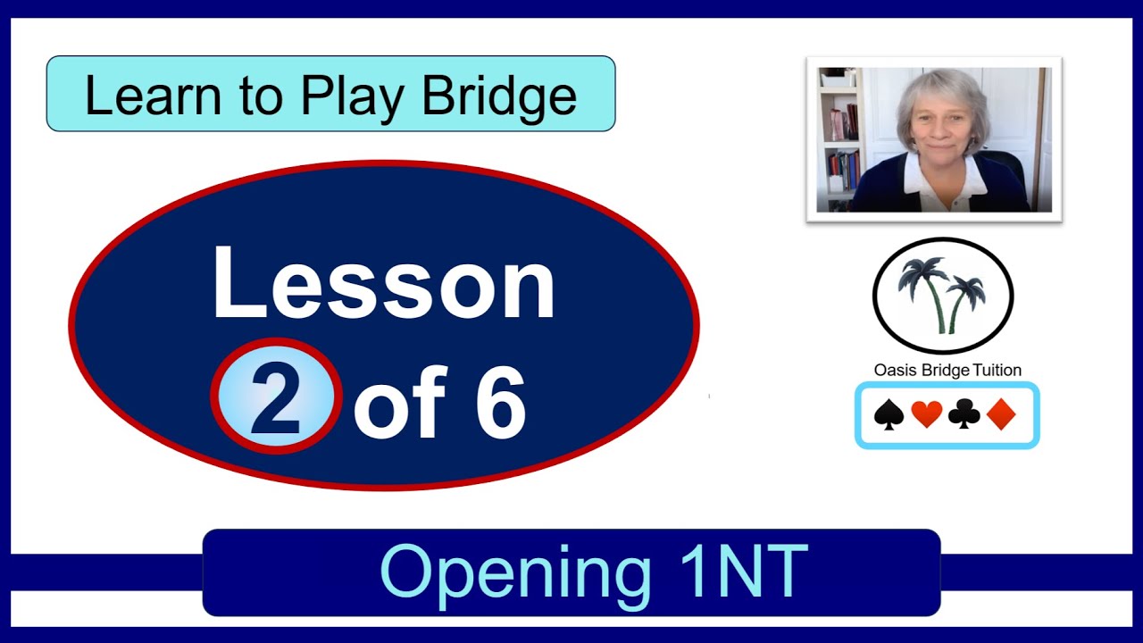 Learn to Play Bridge Lesson 2 Opening 1NT YouTube