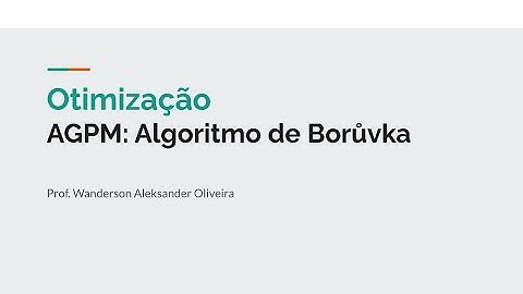Árvores geradoras de peso mínimo: Algoritmo de Boruvka