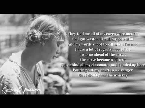 Taylor Swift - this is me trying (lyrics)