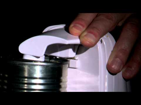 electric-can-opener-opening-a-can,--hd-stock-footage