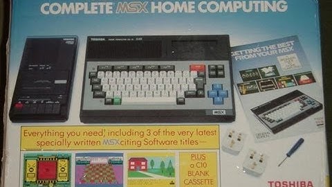 Lets look at - Toshiba HX-10 64k MSX home computer kit